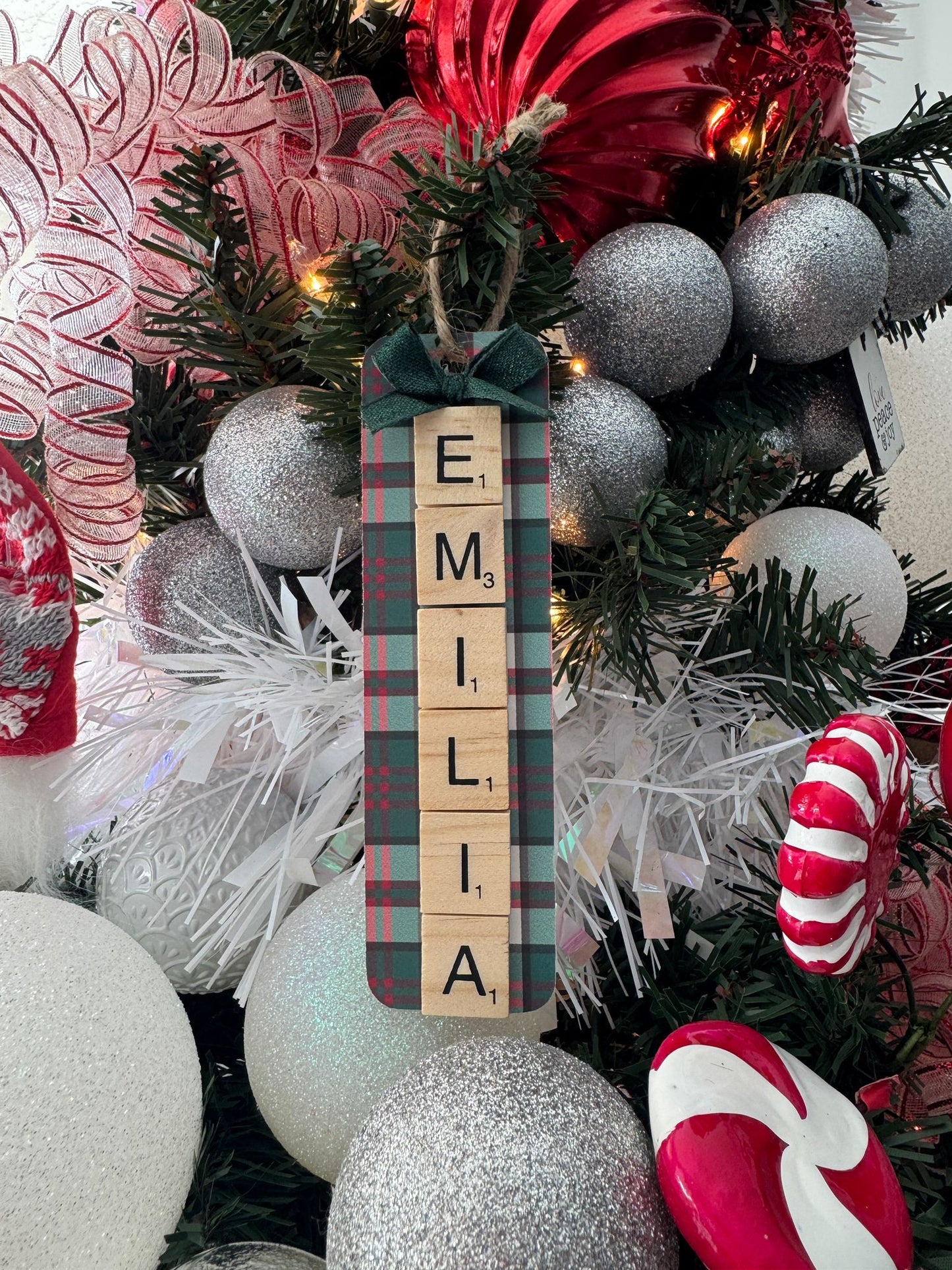 Scrabble Christmas Ornament