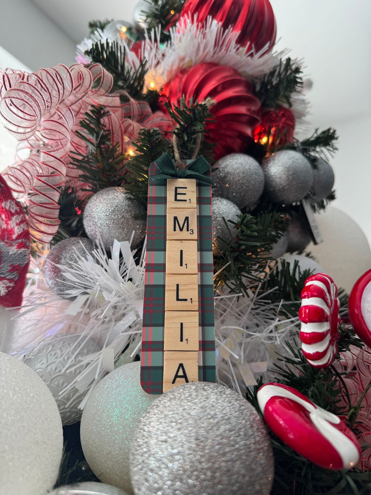 Scrabble Christmas Ornament