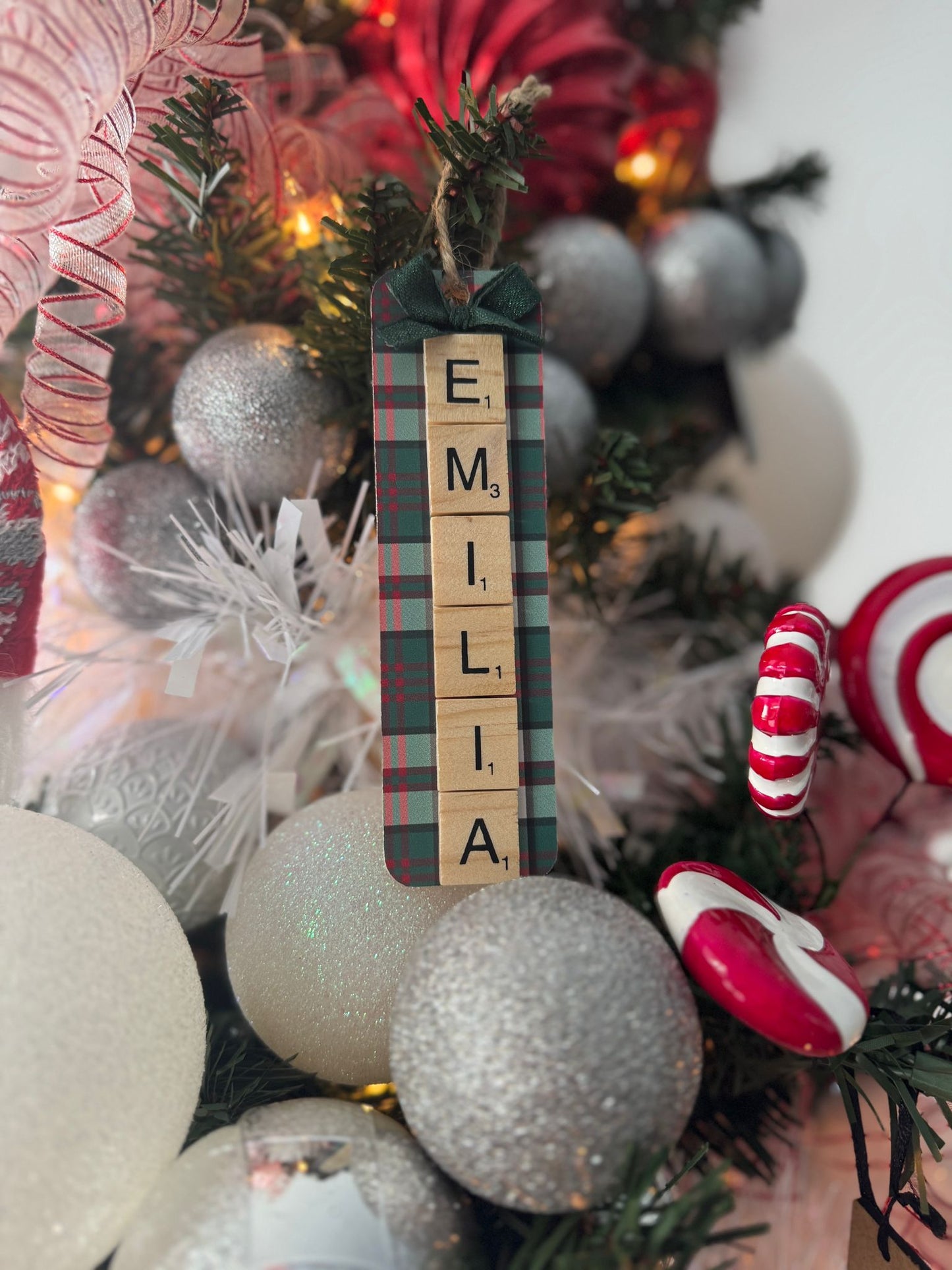 Scrabble Christmas Ornament