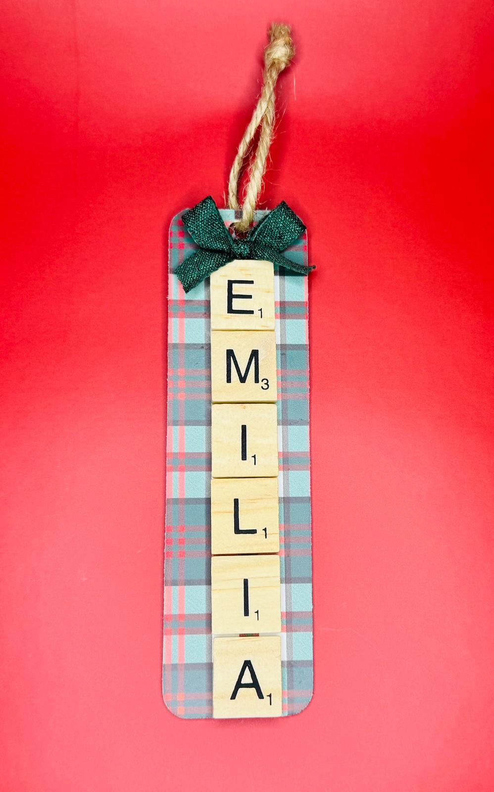 Scrabble Christmas Ornament