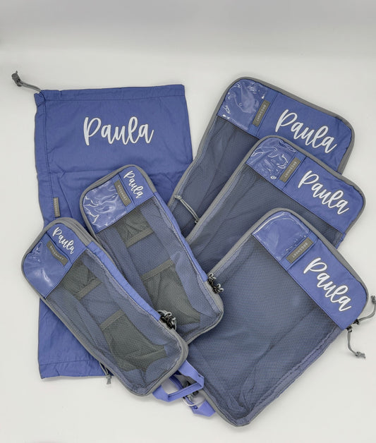 Personalization of Packing Organizer Bags Set for travel